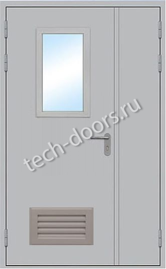 Дверь полуторная противопожарная 1350x2050